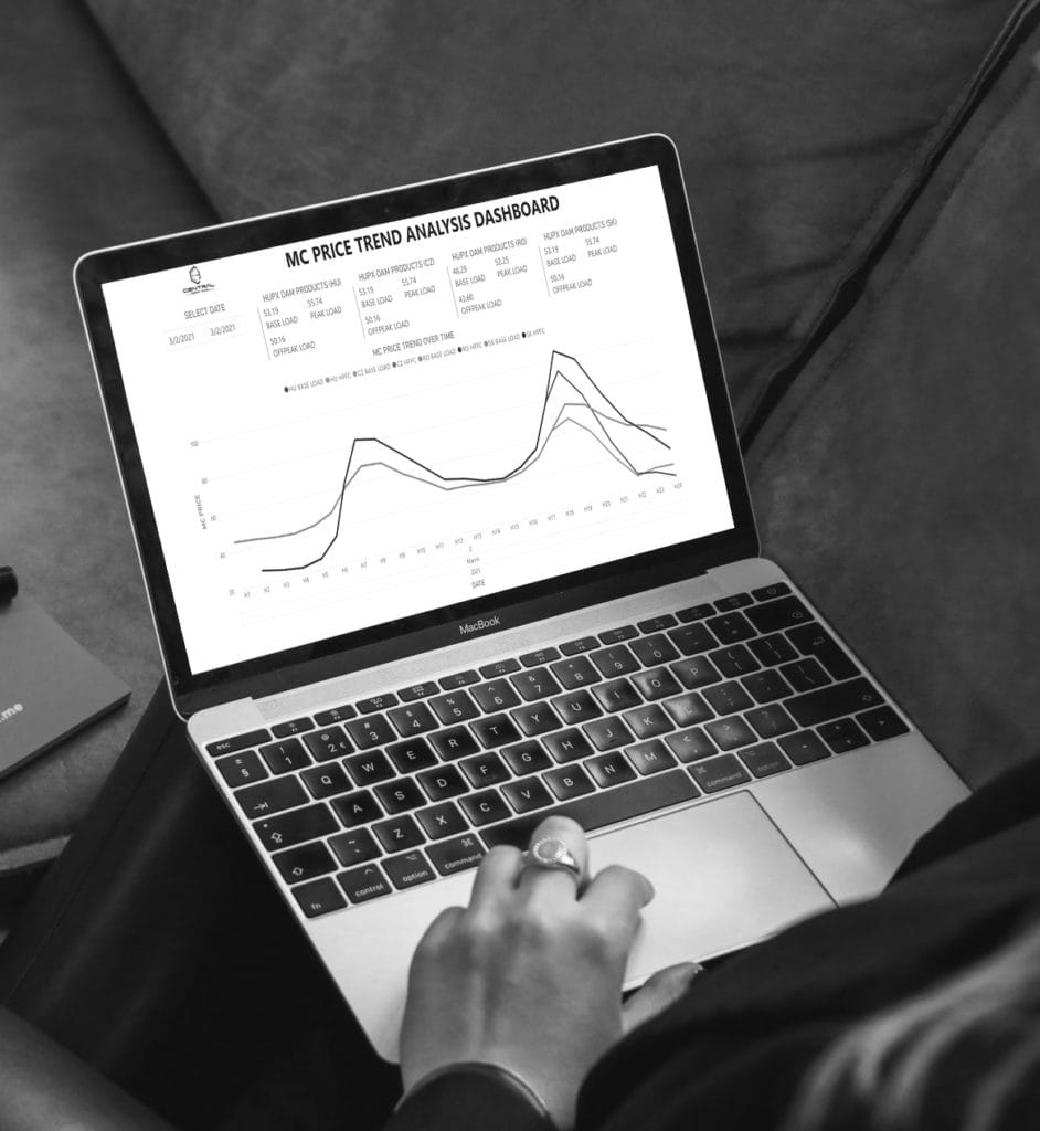 Energiakereskedelmi portfóliókezelő rendszer dashboardja a Dmlab fejlesztésében